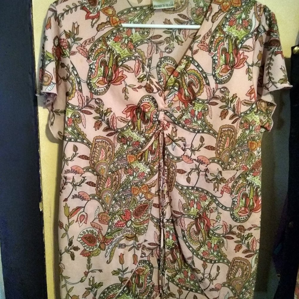 Fashion Bug flowy paisley pattern top